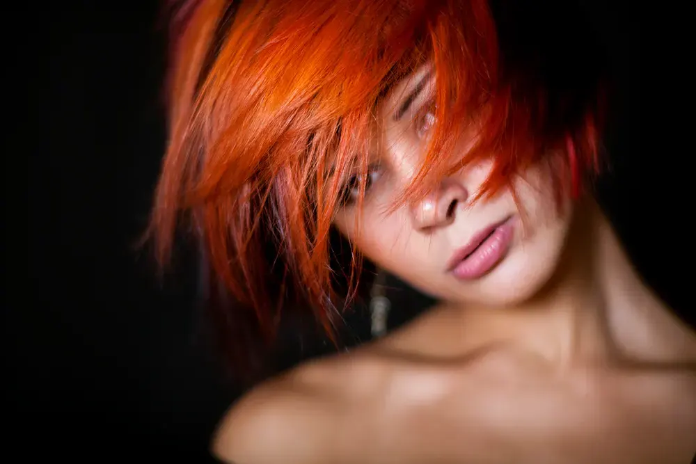 red hair color Belgrade Happy Team salon
